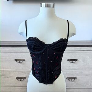 ིྀི ˚𓃹 Cherry corset top       ིྀི ˚𓃹